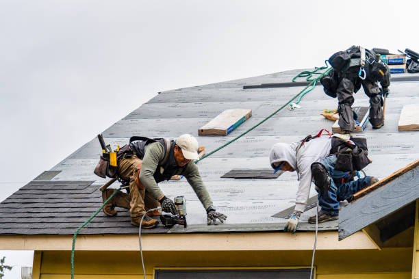 Professional Roofing technician working in Falls, PA